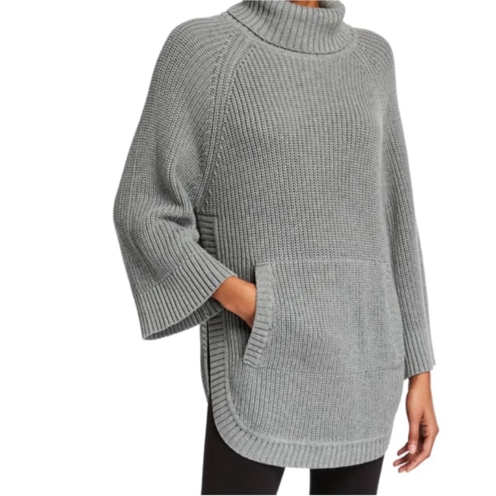UGG “Raelynn” turtleneck semi-poncho grey sweater women’s size XL